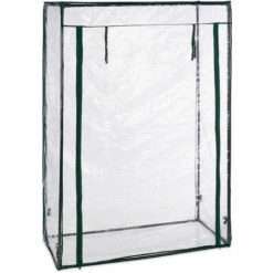 Relaxdays Serre De Jardin Ou Balcon, Acier Et Bâche En PVC, H X L X P : 150 X 100 X 50 cm, Transparent -France Serre de jardin Soldes 2022 63554661 2