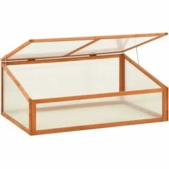 SUPERMARKET Serre 100x65x40 Cm Bois De Sapin SUHB-314850 -France Serre de jardin Soldes 2022 63670004 2