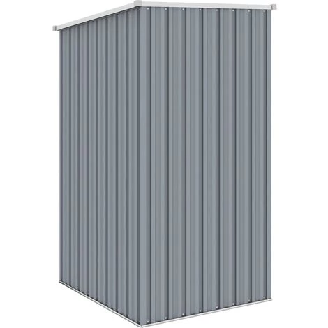 SUPERMARKET Abri De Jardin Gris 87x98x159 Cm Acier Galvanisé 6 SUPERMARKET Abri De Jardin Gris 87x98x159 Cm Acier Galvanisé – Image 4