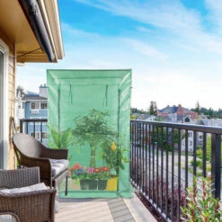 SWANEW Serre De Jardin PE Film Grillagé, Pour Jardin Et Balcon (100x50x150cm) - Vert 10 SWANEW Serre De Jardin PE Film Grillagé, Pour Jardin Et Balcon (100x50x150cm) - Vert -France Serre de jardin Soldes 2022 63735796 4