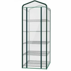 2DISTRIBUTION Serre Tunnel De Jardin Balcon 5 Niveaux 1.95 X 07 X 0.5 M