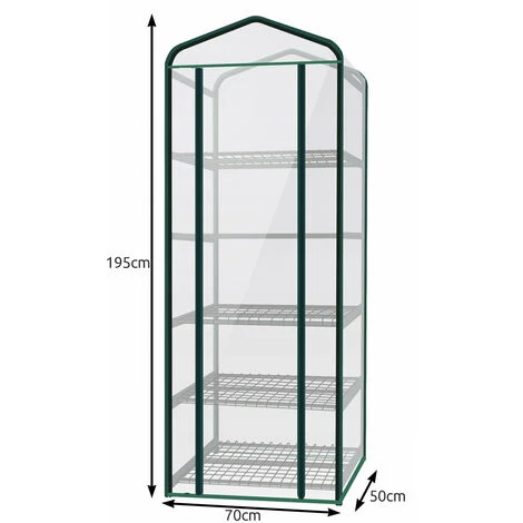2DISTRIBUTION Serre Tunnel De Jardin Balcon 5 Niveaux 1.95 X 07 X 0.5 M 4 2DISTRIBUTION Serre Tunnel De Jardin Balcon 5 Niveaux 1.95 X 07 X 0.5 M – Image 2