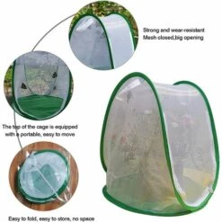 MONLY Mini Tente De Serre Végétale Avec Couverture Transparente Protégée Plante Cultiver La Maison, Portable Pliant Jardinage Plante Couverture Protecteur Net Observation Insecte Cage Papillon Cage -France Serre de jardin Soldes 2022 64453547 4