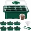 OSQI Mini Serre Pour Plantes, 6 Pièces 72 Cellules Plateau De Semis D'intérieur Plateau De Semis Boîte De Culture De Pépinière Avec Couverture Durable Et Ventilation -France Serre de jardin Soldes 2022 65501093 1