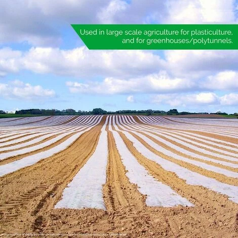 OSQI Feuille De Polyéthylène Robuste De 2 X 6 M, Membrane Horticole En Polyéthylène Transparente Extra épaisse Pour Jardin 7 OSQI Feuille De Polyéthylène Robuste De 2 X 6 M, Membrane Horticole En Polyéthylène Transparente Extra épaisse Pour Jardin – Image 5