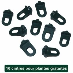 MONSTER SHOP Serre De Jardin Avec Base 1.8mx2.4m Cadre Aluminium Avec Fenêtre Et Porte Coulissante Jardinerie Plantes - Gris -France Serre de jardin Soldes 2022 65532253 4