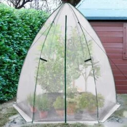 IDMARKET Serre D'hivernage Dôme Maxi Format 250 X 250 X 200 CM -France Serre de jardin Soldes 2022 65598734 4