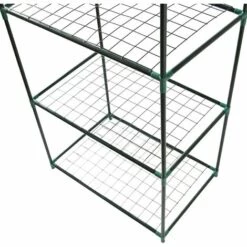 MONSTER SHOP Mini Serre à 4 étagère Avec Couverture En PVC | MonsterShop - Vert -France Serre de jardin Soldes 2022 65855115 3