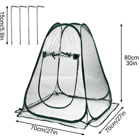Mini Pop Up Serre, Serre De Jardin Balcon, Mini-Tente De Serre, Serres De Culture En PVC De Intérieur Ou Extérieur, Tente Fleur Abri Pour Plantes De Jardin 70 X 70 X 80 Cm 1 Pièce 13Treize 5 Mini Pop Up Serre, Serre De Jardin Balcon, Mini-Tente De Serre, Serres De Culture En PVC De Intérieur Ou Extérieur, Tente Fleur Abri Pour Plantes De Jardin 70 X 70 X 80 Cm 1 Pièce 13Treize – Image 3
