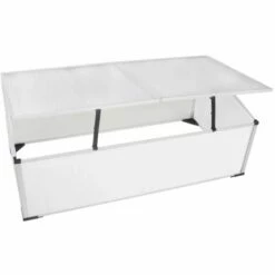 LES TENDANCES Serre Froide à 2 Couvercles 110x55x41 Cm -France Serre de jardin Soldes 2022 66897734 2