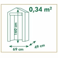 LES TENDANCES Nature Serre 69x49x160 Cm 8 LES TENDANCES Nature Serre 69x49x160 Cm -France Serre de jardin Soldes 2022 66897784 3