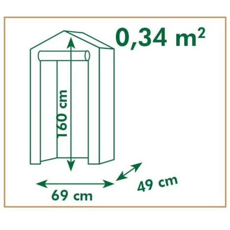 LES TENDANCES Nature Serre 69x49x160 Cm 5 LES TENDANCES Nature Serre 69x49x160 Cm – Image 3