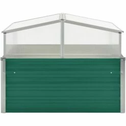 LES TENDANCES Serre Vert 100x100x77 Cm Acier Galvanisé -France Serre de jardin Soldes 2022 66916812 3