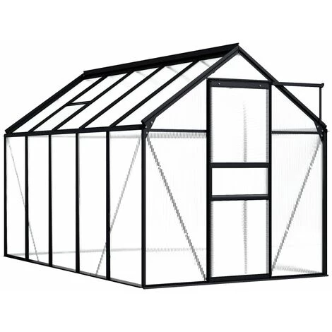 LES TENDANCES Serre Anthracite Aluminium 5,89 M² 3 LES TENDANCES Serre Anthracite Aluminium 5,89 M²