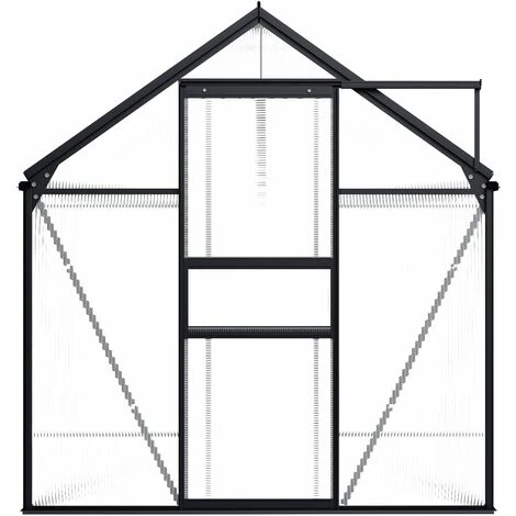 LES TENDANCES Serre Anthracite Aluminium 5,89 M² 4 LES TENDANCES Serre Anthracite Aluminium 5,89 M² – Image 2