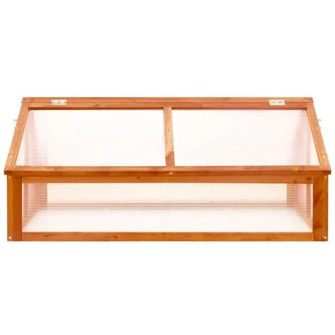 LES TENDANCES Serre Marron 114x80x50 Cm Bois De Sapin 5 LES TENDANCES Serre Marron 114x80x50 Cm Bois De Sapin – Image 3