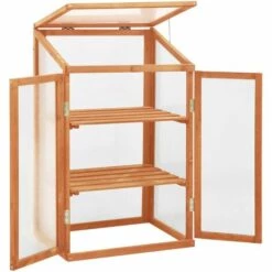 LES TENDANCES Serre 60x45x100 Cm Bois De Sapin -France Serre de jardin Soldes 2022 66924315 4