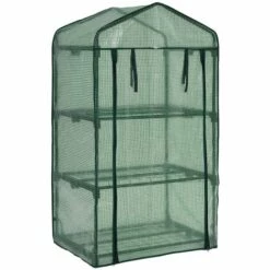 LES TENDANCES Mini-serre à 3 Niveaux 69x49x125 Cm 10 LES TENDANCES Mini-serre à 3 Niveaux 69x49x125 Cm -France Serre de jardin Soldes 2022 66925176 4