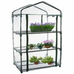 BDD Serre 3 Couches Plantes Maison Jardin étagère Légumes Couverture Transparente Pvc Couverture 69*49*92cm