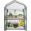YIENJAOY Mini Serre Et Serre De Balcon, AGILITY Couverture De Jardin à Effet De Serre Pour Plantes De Maison à 2 Niveaux PVC étanche Mini Couverture De Jardin Anti-ultraviolets Pour La Décoration De La Maison (sans Cadre En Fer)-69*49*92cm -France Serre de jardin Soldes 2022 67905866 1