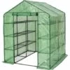 TECTAKE Serre De Jardin 2,1 M² + Bâche Armée Vert - Vert -France Serre de jardin Soldes 2022 7514191 1