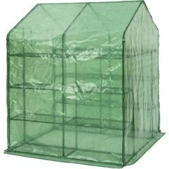 TECTAKE Serre De Jardin 2,1 M² + Bâche Armée Vert - Vert -France Serre de jardin Soldes 2022 7514191 5