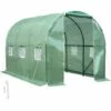 TECTAKE Serre Tunnel De Jardin 7 M² Avec 1 Bâche En Polyéthylène Vert - Vert -France Serre de jardin Soldes 2022 7514383 1