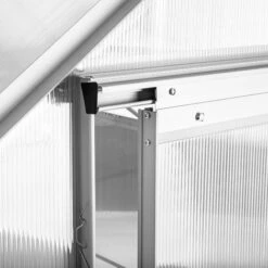 TECTAKE Serre De Jardin Polycarbonate 3,7 M² + 1 Lucarne - Blanc Transparent -France Serre de jardin Soldes 2022 7514493 4