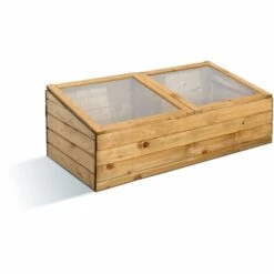 JARDIPOLYS Serre Double | 100 X 50 Cm - Bois