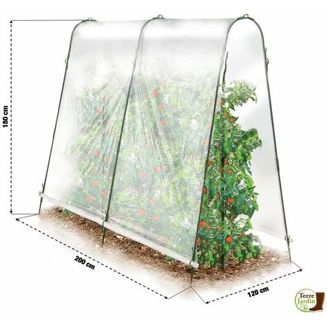 TERRE JARDIN Serre à Tomates Avec Bâche 4 TERRE JARDIN Serre à Tomates Avec Bâche – Image 2